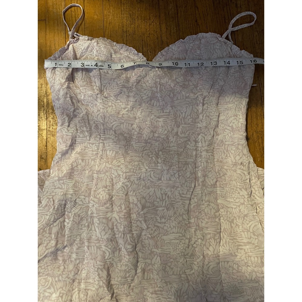 Wilfred Broadway Midi Dress Purple Floral Print Spaghetti Strap Summer Casual - Picture 8 of 8